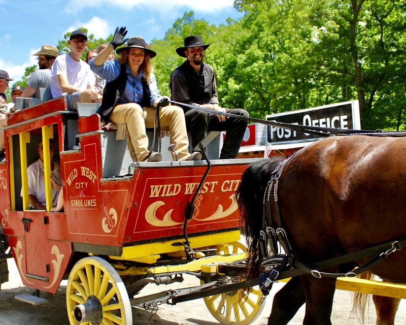 Horse-Drawn Stagecoach Ride at Wild West City