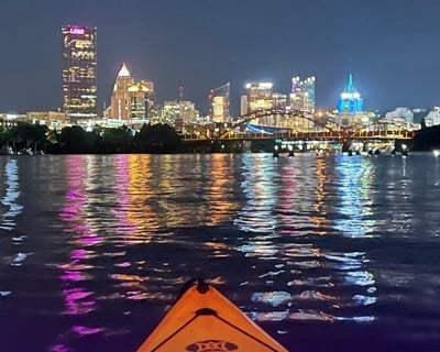 Full Moon Guided Kayak Paddle on North Park Lake