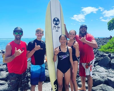 Private Group Surf Lesson at Kahalu’u Bay