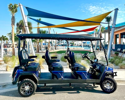 6-Passenger Golf Cart Rental in Fort Myers Beach