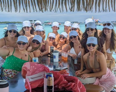 Bachelorette Tiki Boat Cruise in Orange Beach