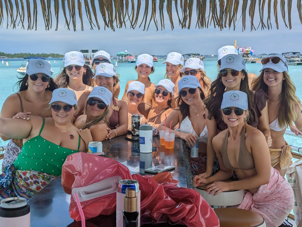 Bachelorette Tiki Boat Cruise in Orange Beach