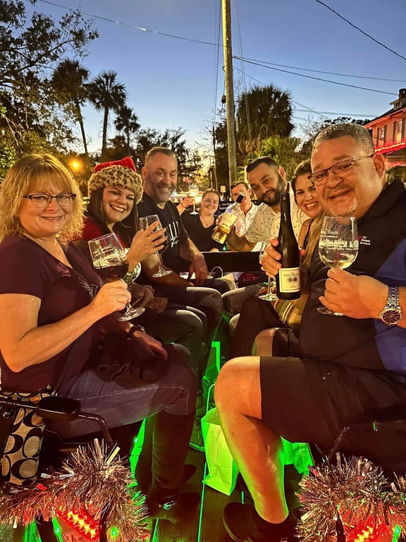 Holiday Carriage and Wine Ride in St. Augustine