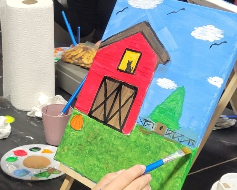 Farm Paint & Sip with Micro Mini Cows in Kent
