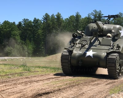 Ride an M4A3 Sherman Tank in Hudson, MA