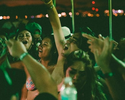 Waikiki Fireworks Catamaran Cruise with Live DJ