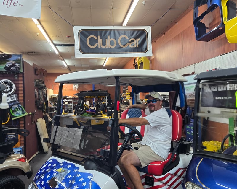 Stars & Stripes Golf Cart Rental in Hernando Beach