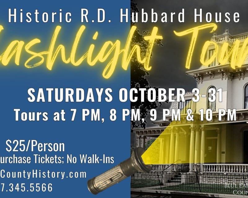 Hubbard House Haunted Flashlight Tour in Mankato