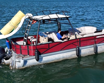 Lake Travis Boat Charter With Slide