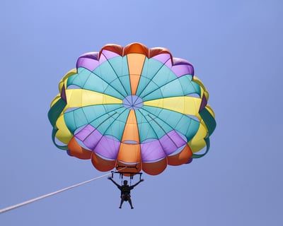 Parasail Over Currituck Sound in Duck, NC