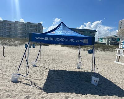 1-6 Day Carolina Beach Canopy Tent Rental