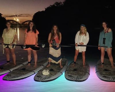 Night Paddleboard Tour with LED Lights & Sea Turtles