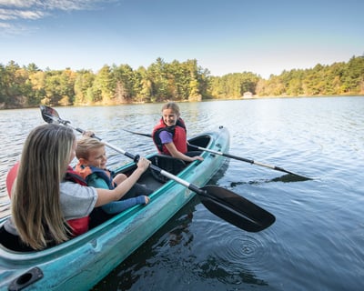 Double Kayak Rental on Lake Delton