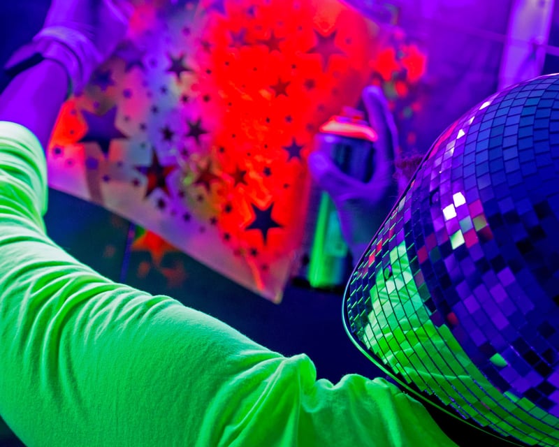 Black Light Neon Street Art Workshop in Chicago