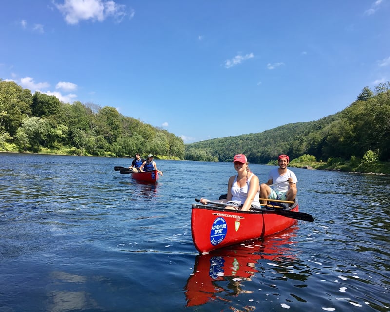 10-Mile Delaware River Kayak & Canoe Trip from Bushkill