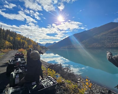 Ride an ATV on a 4-Hour Eklutna Lake Guided Tour