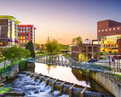 Guided Greenville Main Street Walking Tour to Falls Park