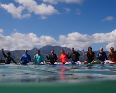 Haleiwa Private Surf Lesson for up to 5 People