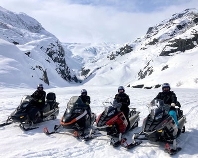 Expert-Guided Snowmobile Adventure to Glaciers