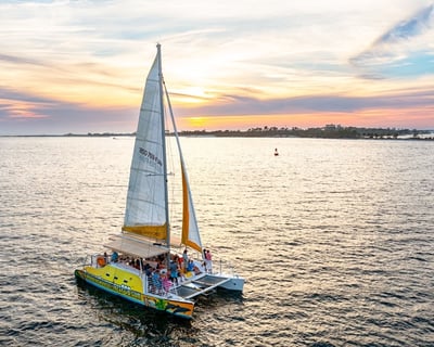 Evening Sunset Sail on the Footloose Catamaran