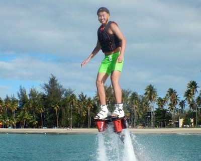 Flyboarding at Balneario La Monserrate