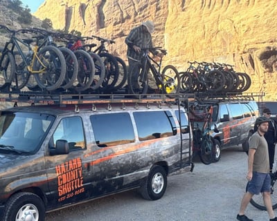 Lower Whole Enchilada Bike Shuttle in Moab