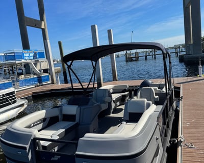 Explore Fort Myers Beach by 22' Pontoon Boat