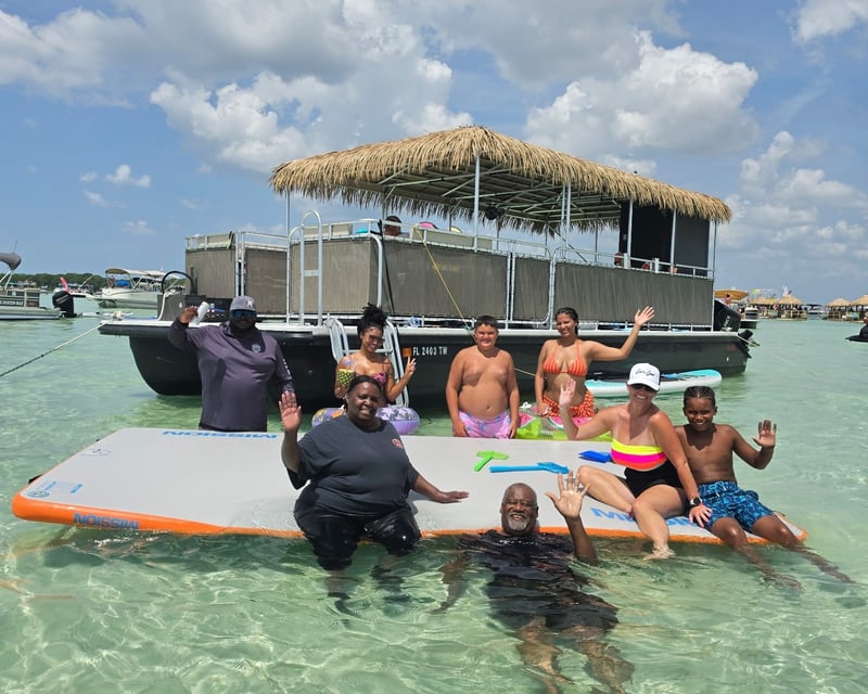 Private Crab Island Tiki Boat Tour in Destin