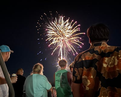 Sunset Dolphin Watch & Fireworks Cruise in Port Isabel