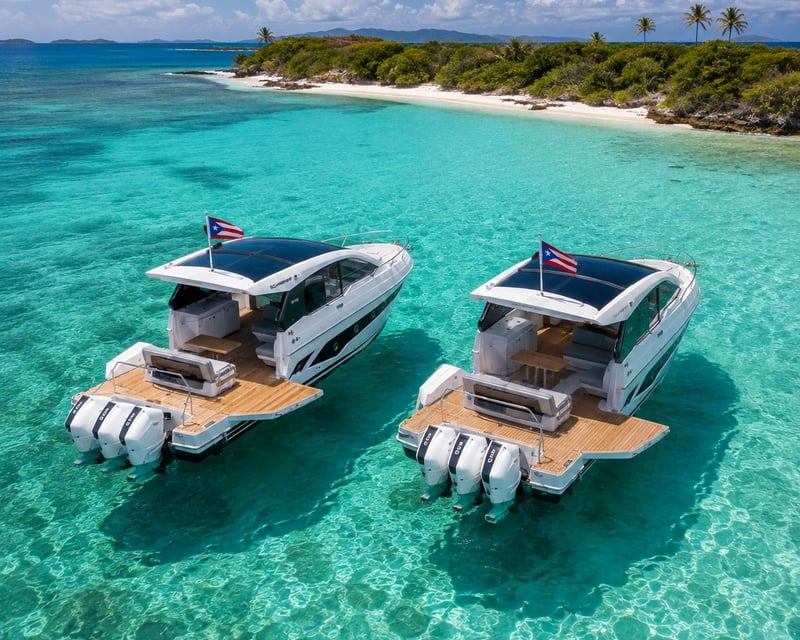 Private Twin Yacht Charter to Icacos Island from Fajardo