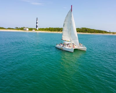 Sail to Cape Lookout for Beach Time & Lunch