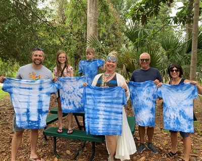 Make an Indigo Tie-Dye T-Shirt in South Carolina