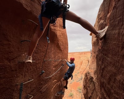 Rappel & Climb a Slot Canyon Via Ferrata Near Page