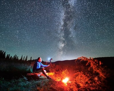 Hood River Fireside Feast & Stargazing Night Photography