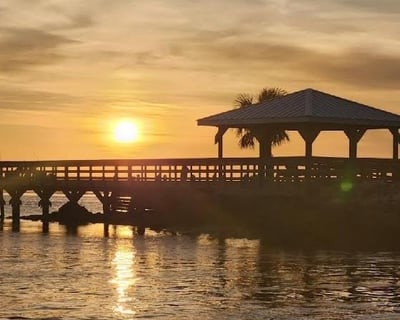 Sunset Pontoon Cruise in Yankeetown