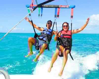 Parasailing Over Smathers Beach in Key West