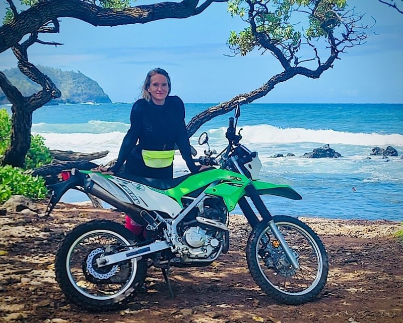 Kawasaki Dual Sport Motorcycle Rental in Kahului, Maui