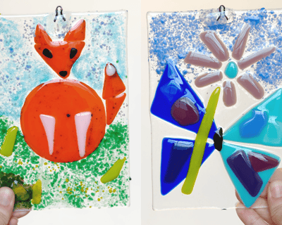 Fused Glass Tile Class in Asheville