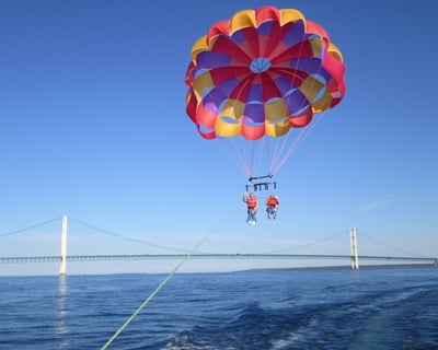 Parasail in St. Ignace With a 600-Foot Flight