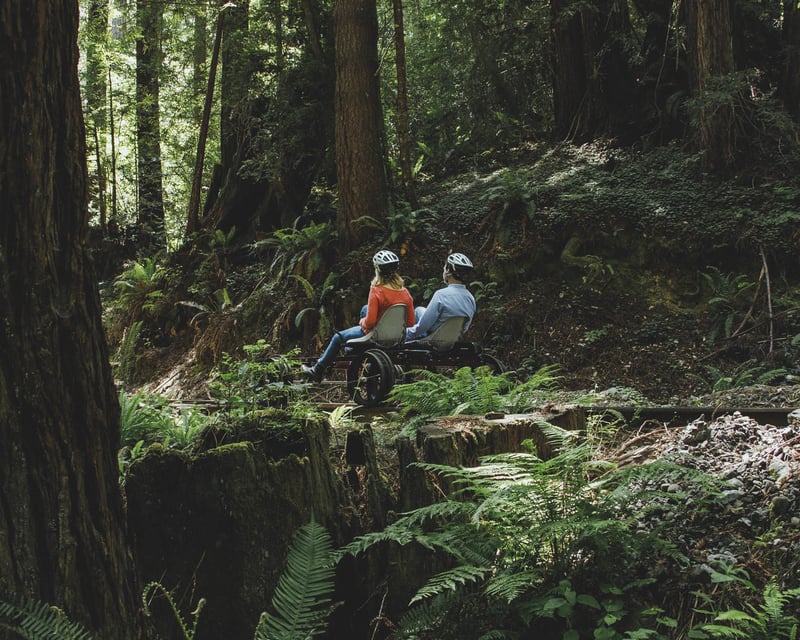 Ride 2-Person Railbikes in Fort Bragg