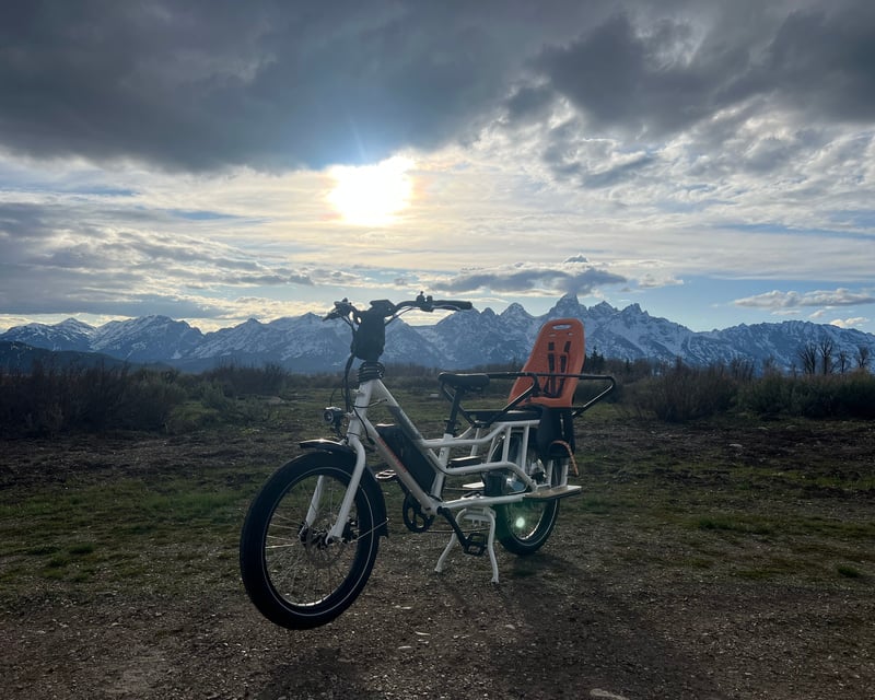 Cargo E-Bike Rental with Throttle in Jackson, WY