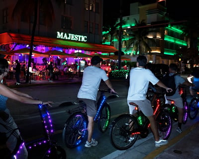South Beach Night Guided E-Bike Ride