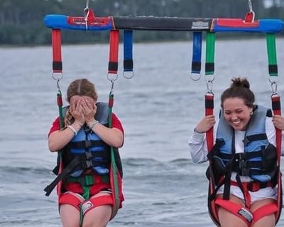 Parasailing Flight Over Lake Michigan in Chicago