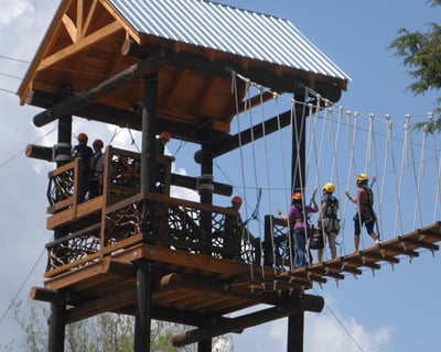 Guided Group Zipline Tour in Helen