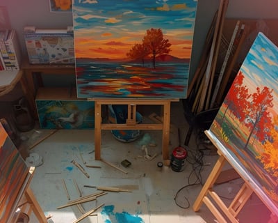 2-Hour Guided Canvas Painting Class in Wilsonville