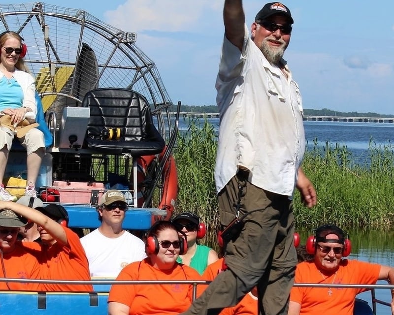 Florida Resident Gator Airboat Ride on Lake Jesup