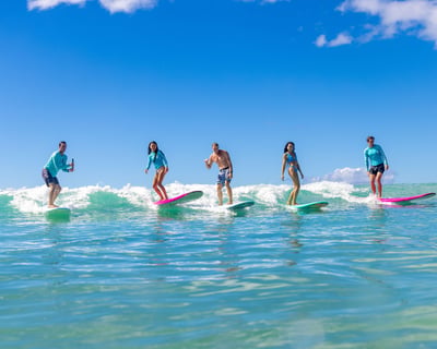 Private Group Surf Lesson in Honolulu