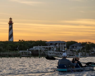 Sunset Clear Kayak Tour at St. Augustine Lighthouse