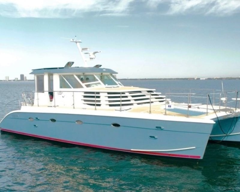 Private 44' Power Catamaran Harbor Cruise in Newport