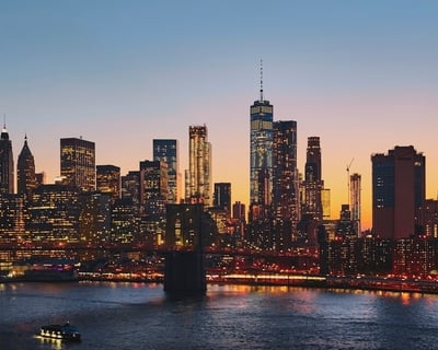 NYC Night Skyline Flight